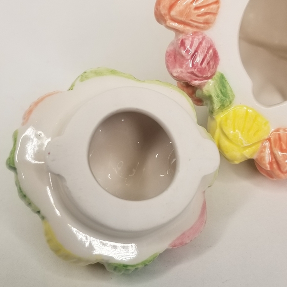 Cranbury Square March Miniature Teapot Tip-Toe Through The Tulips Floral Teapot - Picture 8 of 13